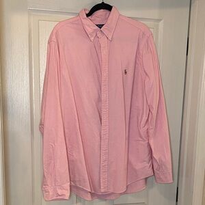 Ralph Lauren Men's Pink Button Down Shirt